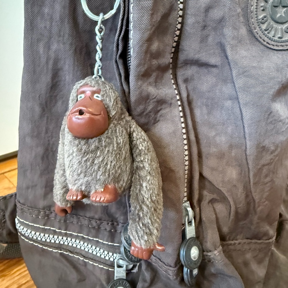 Kipling Brown Backpack With Monkey - image 2